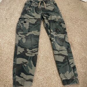 Wrangler Kids Camouflage Cargo Pants - Green and Black
